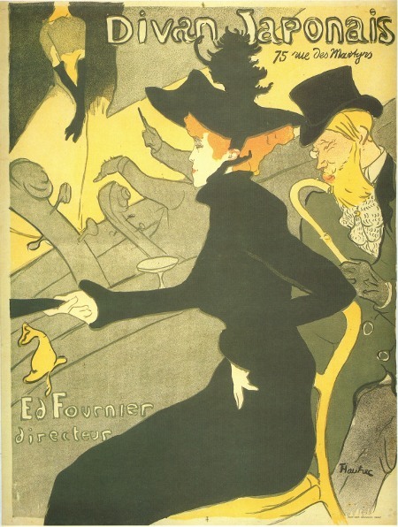 Анри де Тулуз-Лотрек. Афиша кабаре «Японский диван». 1893