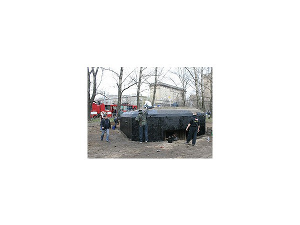 Активисты восстановили дот времен Великой Отечественной войны