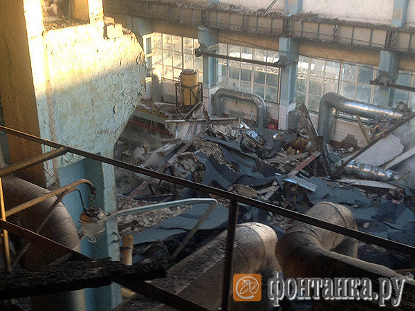 Как выглядит внутри ТЭЦ-7 после пожара