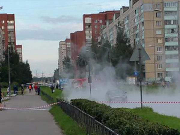 Ленскую улицу затопило кипятком