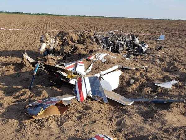 СК показал фото упавшего самолета в Ленобласти