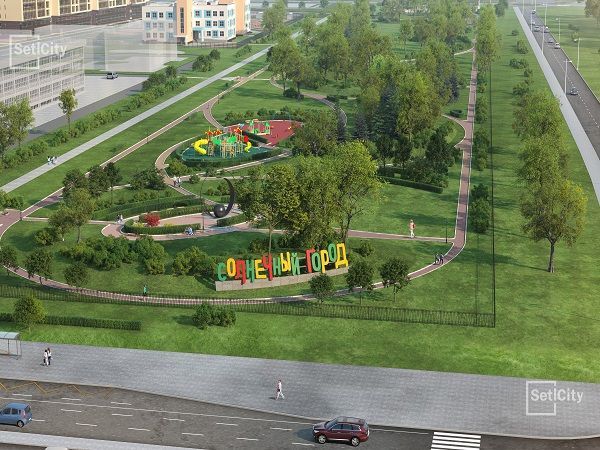 В парке возле ЖК «Солнечный город» закончены основные строительные работы