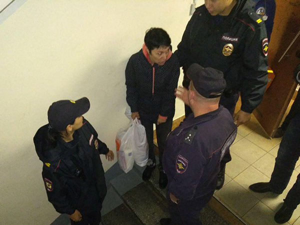 Сколько нужно полицейских, чтобы одну противницу пенсионной реформы задержать
