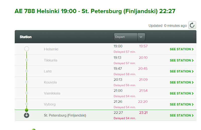 Задержка поезда санкт петербург