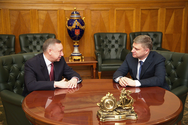 Александр Беглов и Олег Белозеров