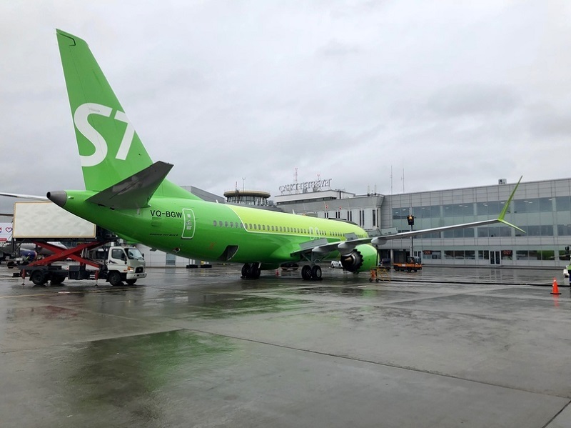 S7 Airlines Boeing 737 MAX 8 (рег. VQ-BGW) //пресс-служба Пулково