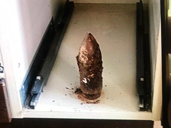 Снаряд времён ВОВ нашли на Бармалеевой во время ремонта в одной из квартир