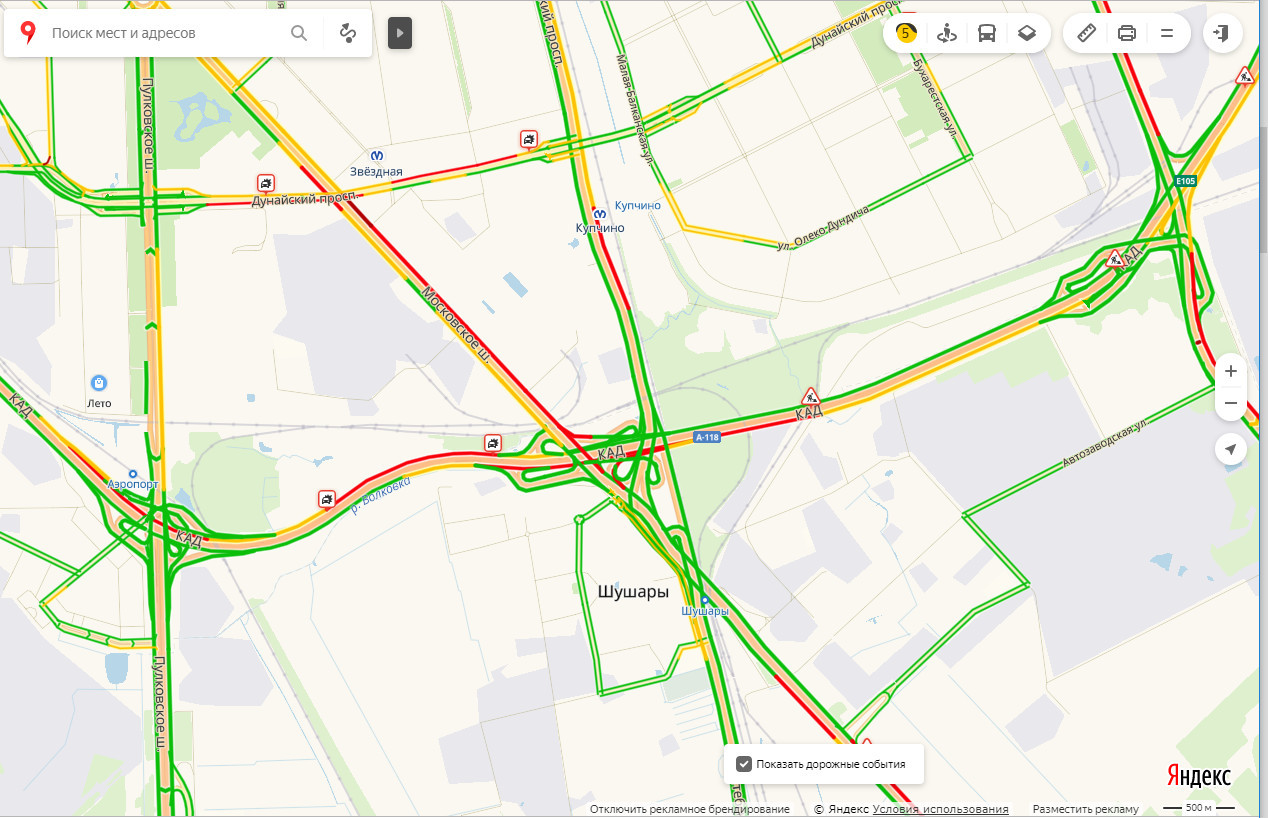 Пробки на м11 сейчас онлайн карта