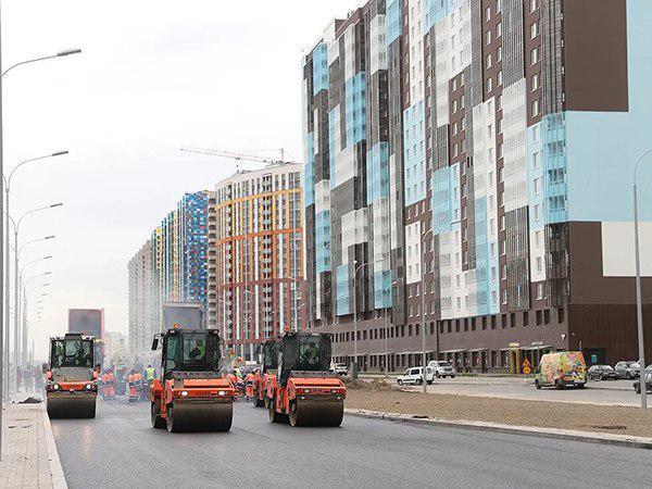 «Орион плюс» накрыл асфальтом продолжение Комендантского проспекта