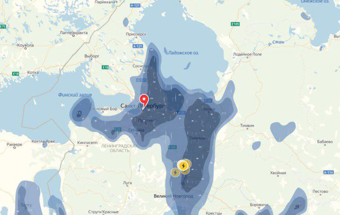 Карта осадков боровичи сегодня