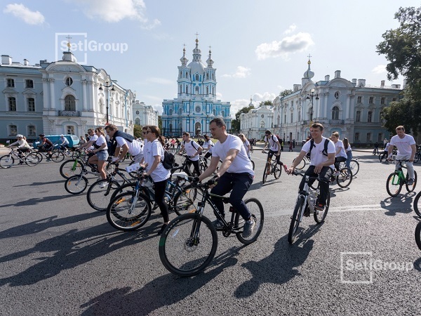 Setl Group принял участие в городском велопробеге ко дню строителей